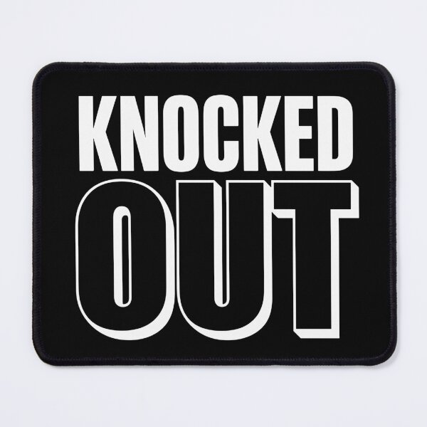 Item preview, KNOCKED OUT (Punch-Through Minimalist Text Art) designed and sold by JPees.