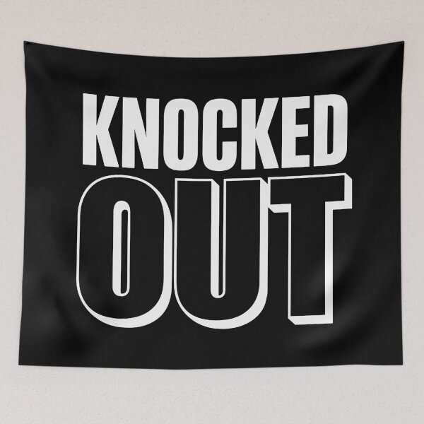 Item preview, KNOCKED OUT (Punch-Through Minimalist Text Art) designed and sold by JPees.