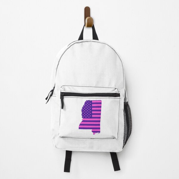 Item preview, Mississippi Pop Pink State Flag – Modern Fun Colors designed and sold by Paper Drip.