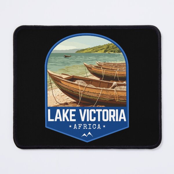 Item preview, Lake Victoria in Africa, Retro Travel Art Emblem designed and sold by MaateoDesign.
