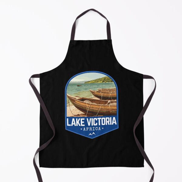 Item preview, Lake Victoria in Africa, Retro Travel Art Emblem designed and sold by MaateoDesign.