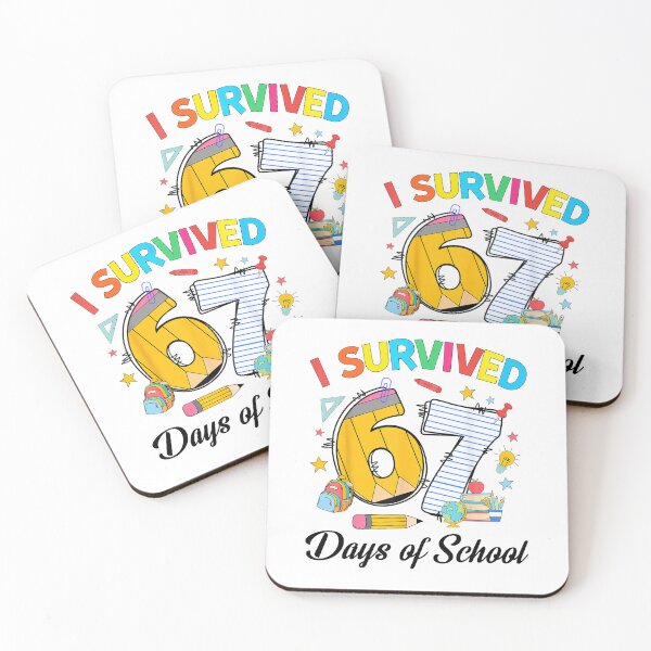 Item preview, I Survived 67 Days of School Funny Six Seven Meme for Teachers Students designed and sold by NuralsArt.