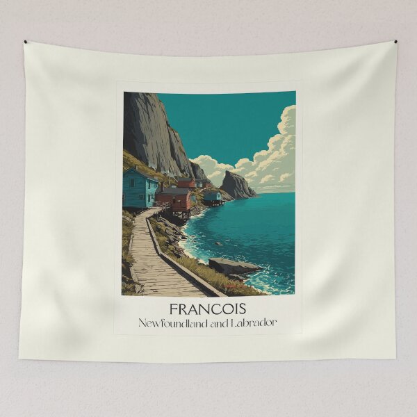 Item preview, Francois Newfoundland | Remote South Coast Outport Art designed and sold by TuncGK.