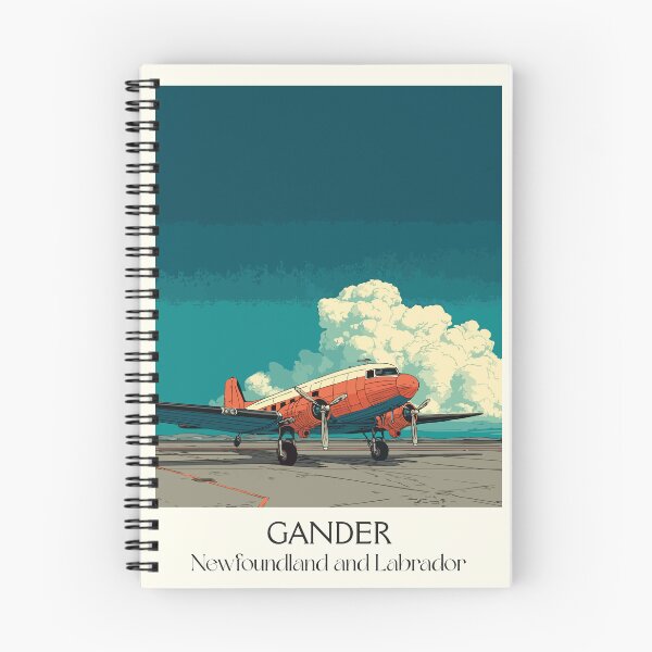 Item preview, Gander Newfoundland | Crossroads of the World Aviation Art designed and sold by TuncGK.