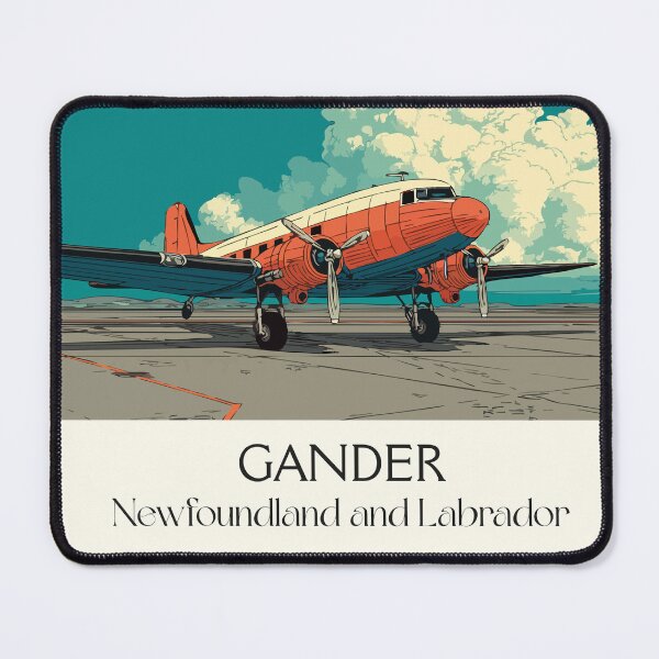 Item preview, Gander Newfoundland | Crossroads of the World Aviation Art designed and sold by TuncGK.