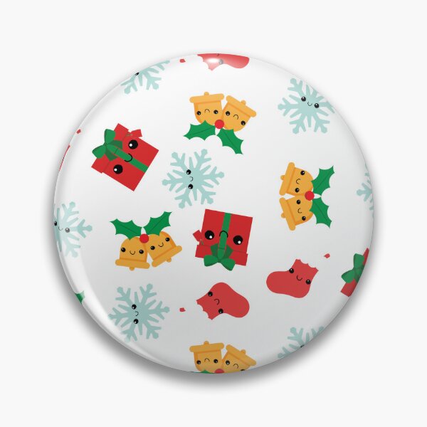 Item preview, Cutey Face Wintery Christmas Pattern Design designed and sold by bearious.