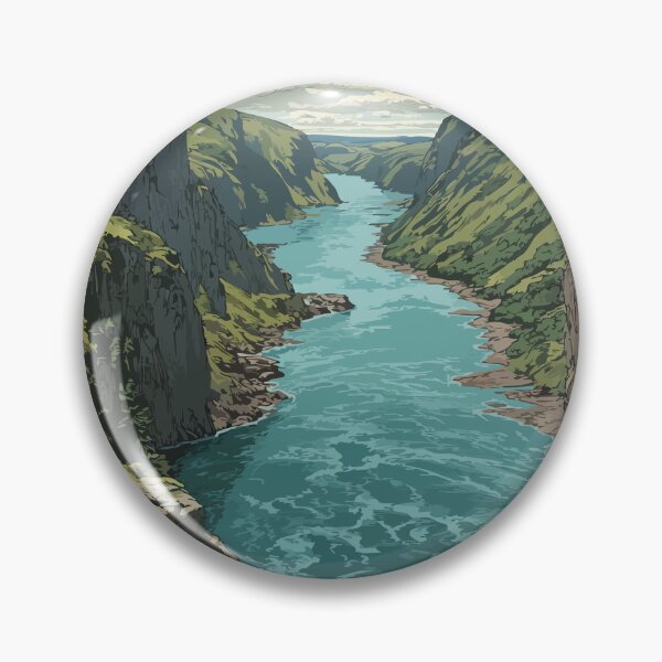 Item preview, Hawkes Bay Newfoundland | Main River Canyon Art Print designed and sold by TuncGK.