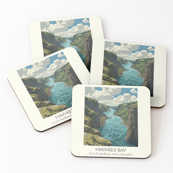 Item preview, Hawkes Bay Newfoundland | Main River Canyon Art Print designed and sold by TuncGK.