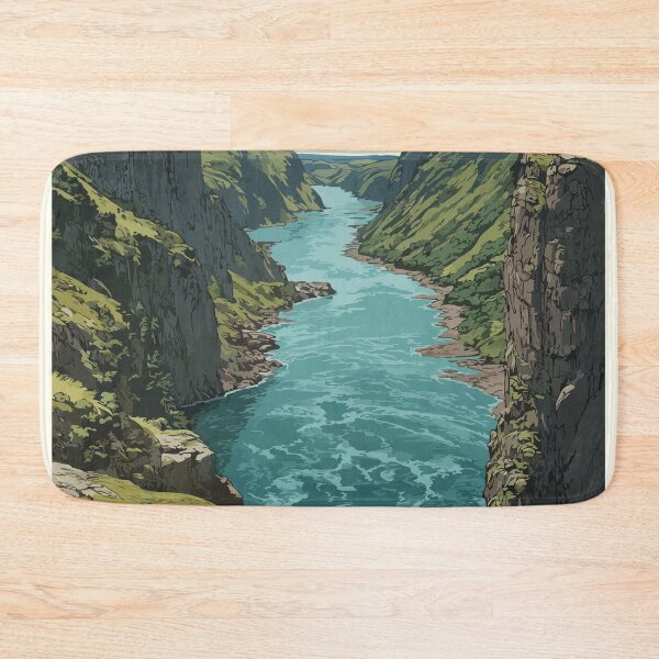 Item preview, Hawkes Bay Newfoundland | Main River Canyon Art Print designed and sold by TuncGK.