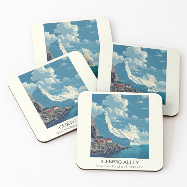 Item preview, Iceberg Alley Newfoundland | Coastal Iceberg Scenery Art designed and sold by TuncGK.