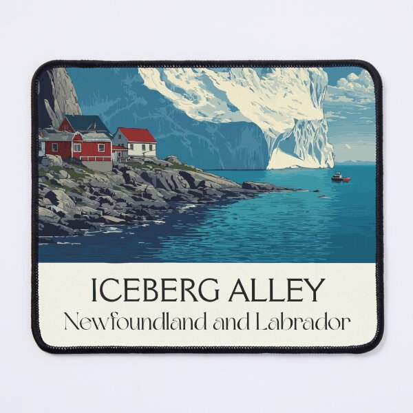 Item preview, Iceberg Alley Newfoundland | Coastal Iceberg Scenery Art designed and sold by TuncGK.