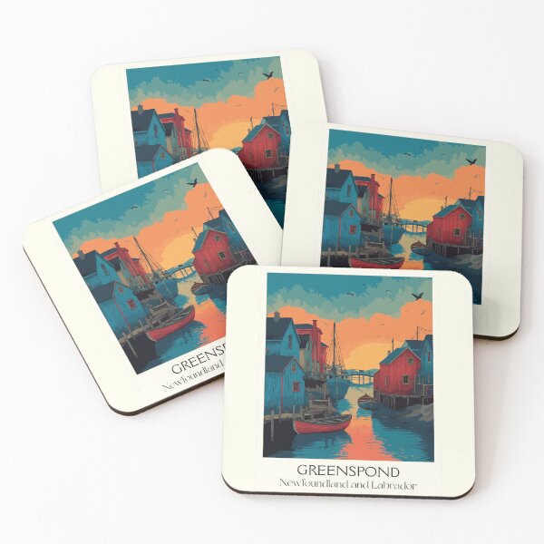 Item preview, Greenspond Newfoundland | Bonavista Bay Outport Art Print designed and sold by TuncGK.
