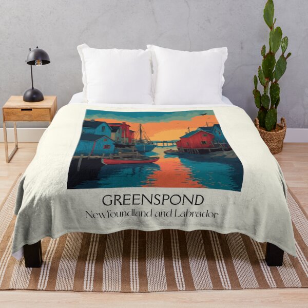 Item preview, Greenspond Newfoundland | Bonavista Bay Outport Art Print designed and sold by TuncGK.