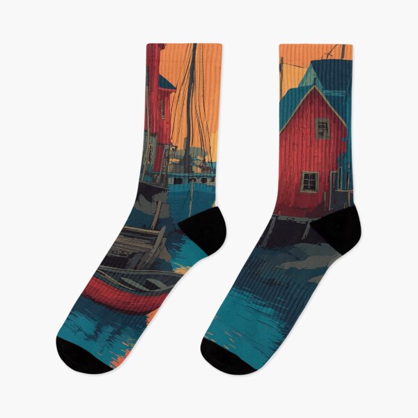 Item preview, Greenspond Newfoundland | Bonavista Bay Outport Art Print designed and sold by TuncGK.