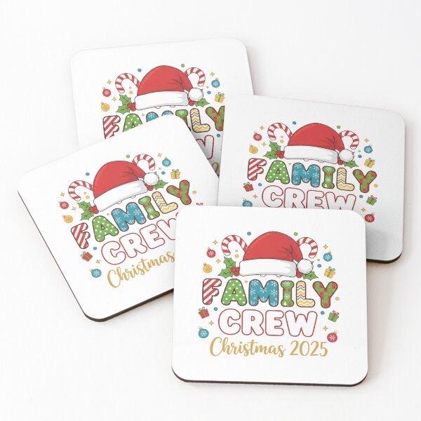 Item preview, Family Crew Christmas 2025 – Matching Holiday Shirt Design – Cute Santa Hat & Festive Decorations designed and sold by ZYNORAworld.