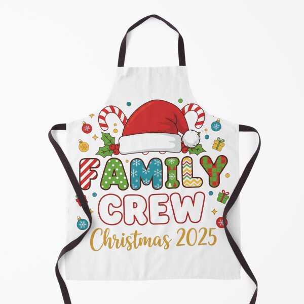 Item preview, Family Crew Christmas 2025 – Matching Holiday Shirt Design – Cute Santa Hat & Festive Decorations designed and sold by ZYNORAworld.