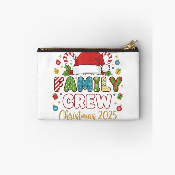 Item preview, Family Crew Christmas 2025 – Matching Holiday Shirt Design – Cute Santa Hat & Festive Decorations designed and sold by ZYNORAworld.