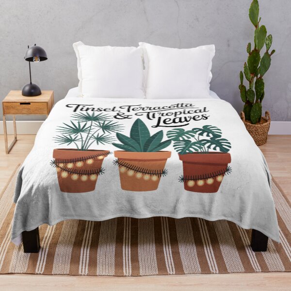 Item preview, Tinsel, Terracotta & Tropical Leaves – Plant Parent Christmas Shirt designed and sold by 123artistickay.