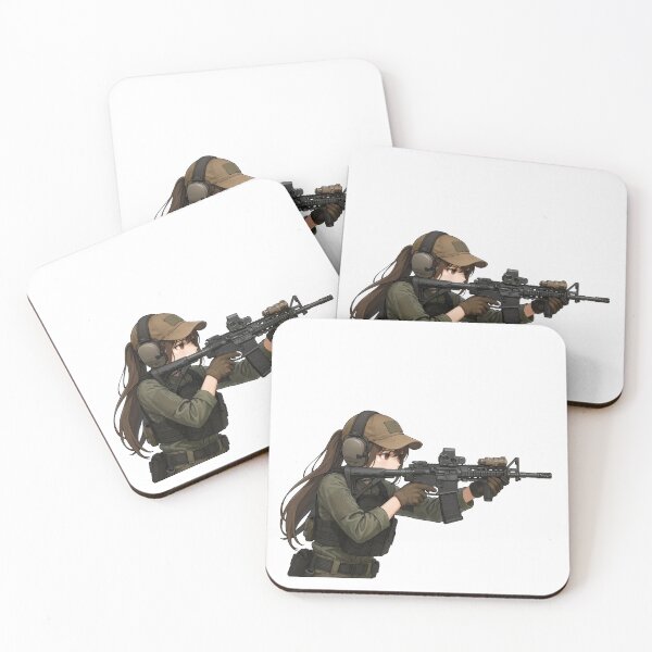Item preview, PEW PEW GIRL – Cute, Loud, and Ready to Fire designed and sold by RAWLIFEGRAPHIC.