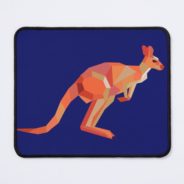 Item preview, Sunstone Kangaroo – Geometric Warm-Tone Illustration designed and sold by Just-Draws-22.
