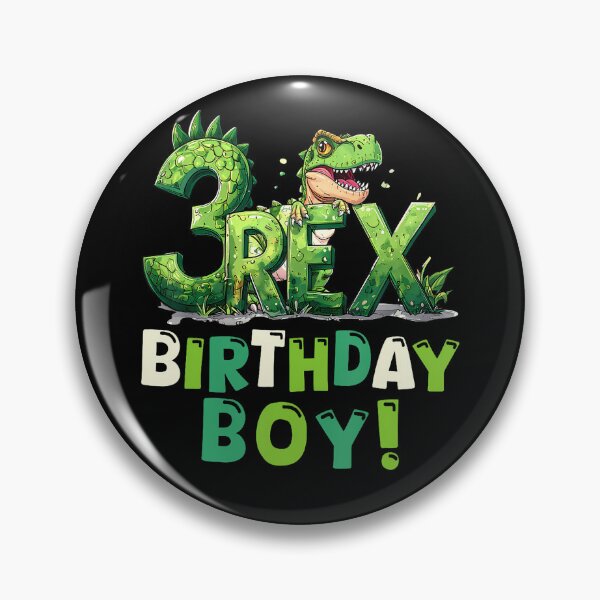 Item preview, Three Rex 3Rd Birthday Third Dinosaur 3 Year Old Party designed and sold by MadalynKiehn.