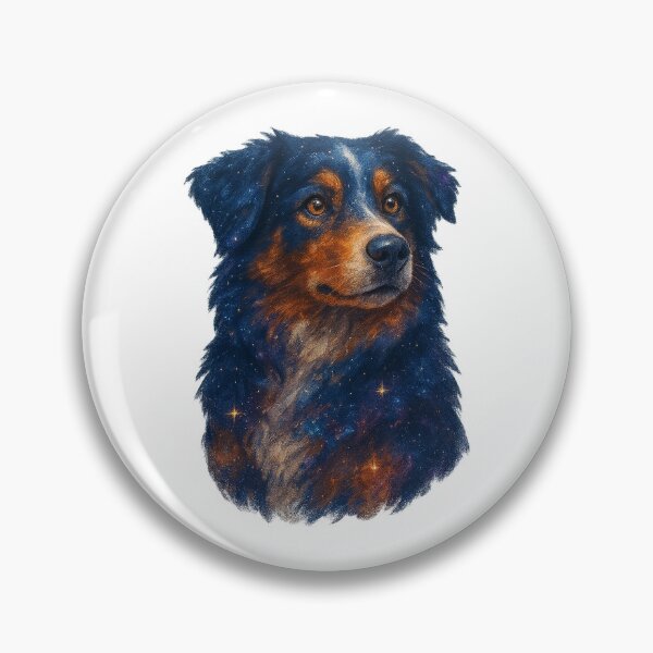 Item preview, Stargazer Border Collie – Cosmic Coat designed and sold by BadaBingBear.