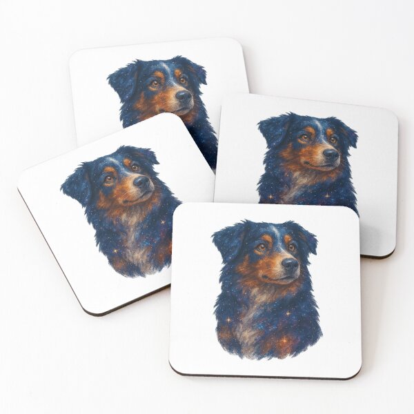 Item preview, Stargazer Border Collie – Cosmic Coat designed and sold by BadaBingBear.