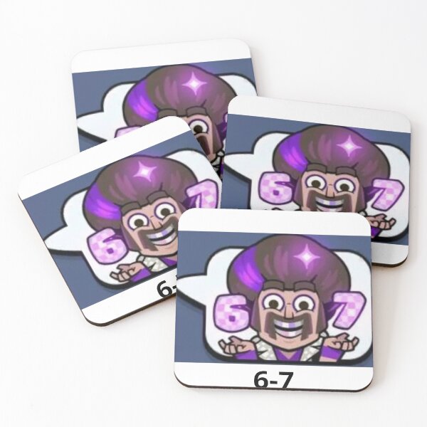 Item preview, 6-7 Emote Clash Royale Meme T-Shirt designed and sold by FreestyleStores.