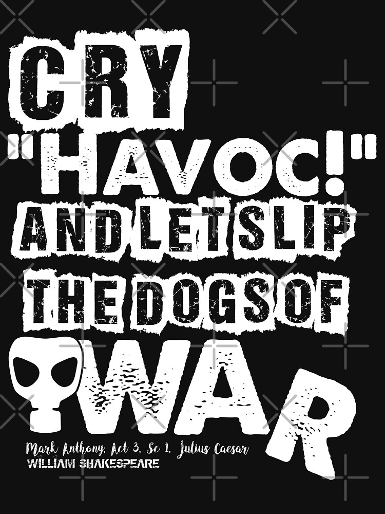 Thumbnail 5 of 5, Lightweight Sweatshirt, Cry Havoc! Julius Caesar Shakespeare Quote (Alt Version) designed and sold by Styled Vintage.