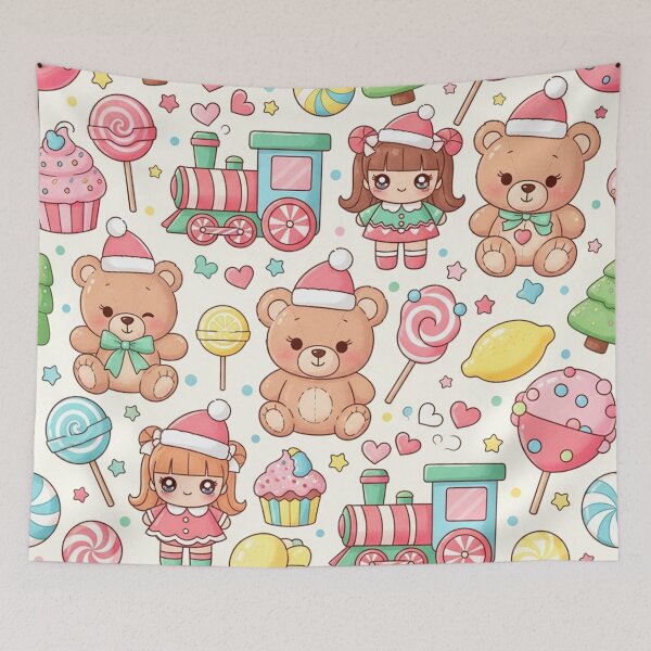 Item preview, Cute Holiday Pastel Characters designed and sold by jumpercat.