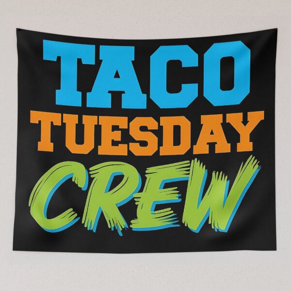 Artikelvorschau, Lustiges T-Shirt für Taco Tuesday Crew-Fans entworfen und verkauft von GiftLore Studio.