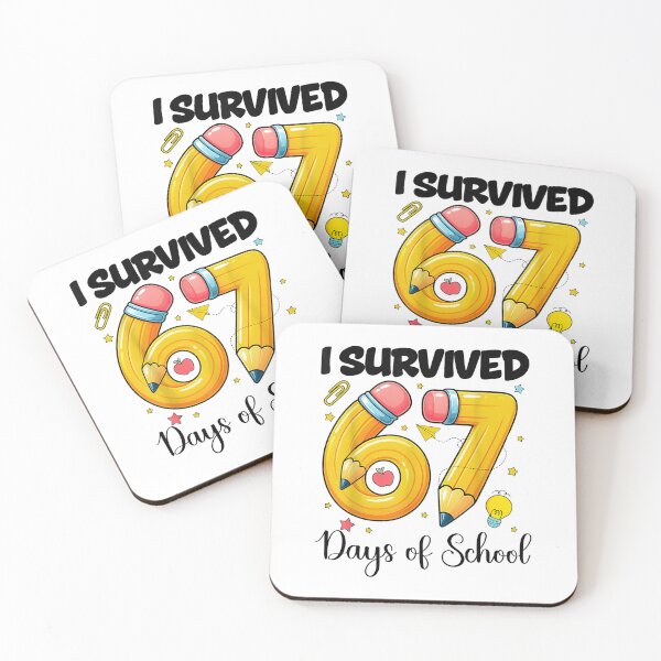 Item preview, I Survived 67 Days of School Funny Six Seven Meme Teachers & Students designed and sold by NuralsArt.