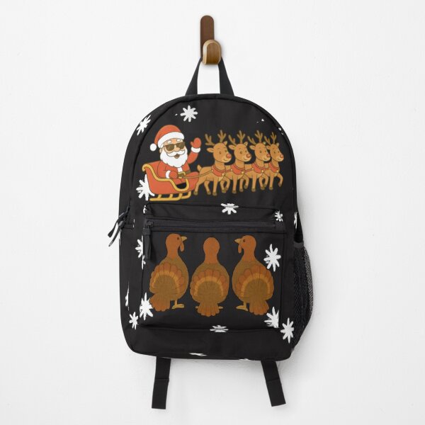 Item preview, Turkeys looking at Santa on his sleigh Christmas designed and sold by JamesDunican.
