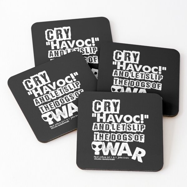 Item preview, Cry Havoc! Julius Caesar Shakespeare Quote (Alt Version) designed and sold by Styled Vintage.
