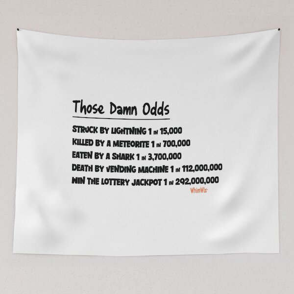 Item preview, Damn Odds - WhimWiz Funny & Quirky Gift Ideas designed and sold by WhimWiz.