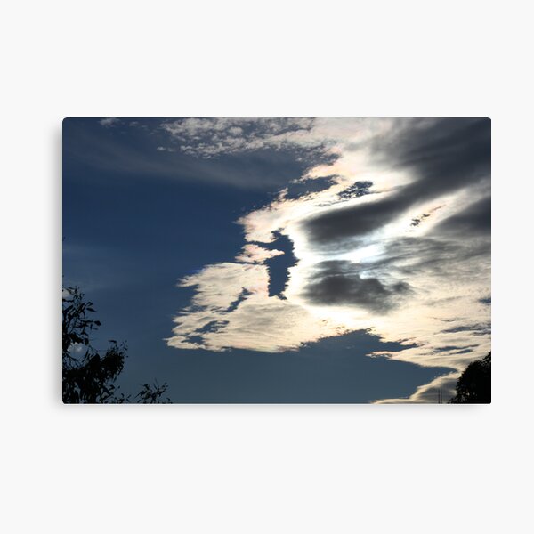 Iridescent clouds Canvas Print