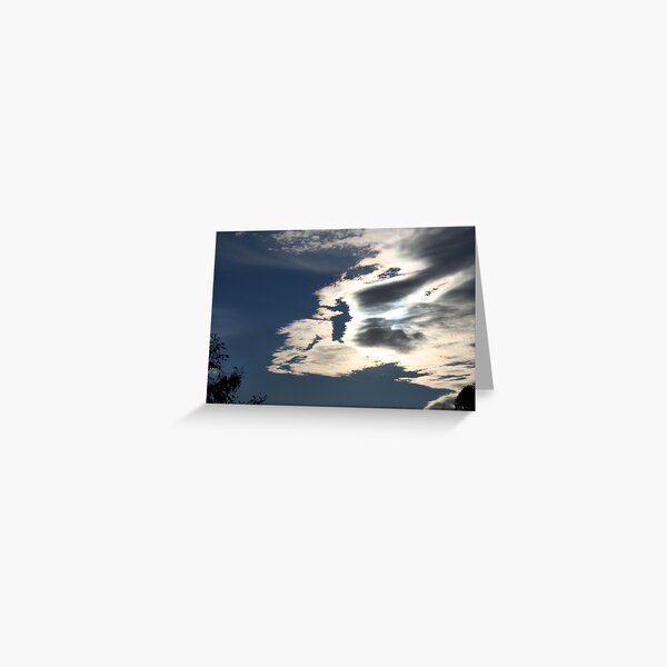 Iridescent clouds  Greeting Card