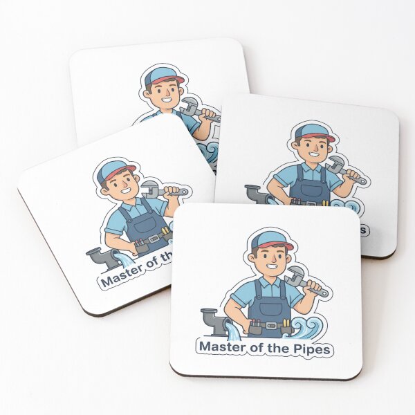 Item preview, Master of the Pipes – Funny Plumber Sticker & Plumbing Technician Design designed and sold by ZYNORAworld.
