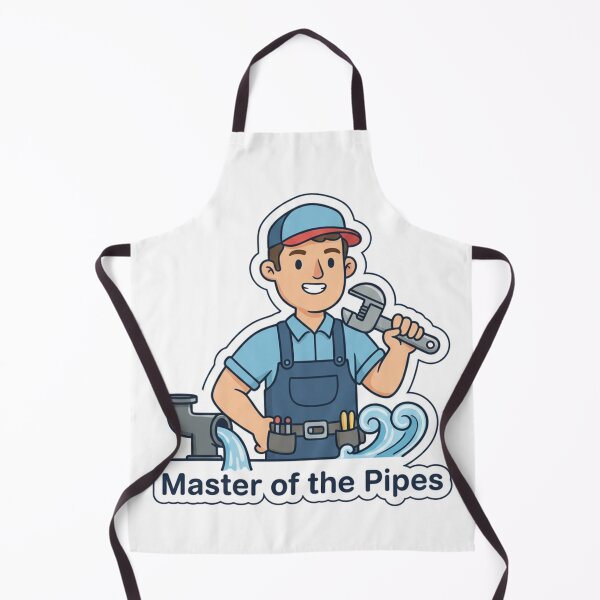 Item preview, Master of the Pipes – Funny Plumber Sticker & Plumbing Technician Design designed and sold by ZYNORAworld.