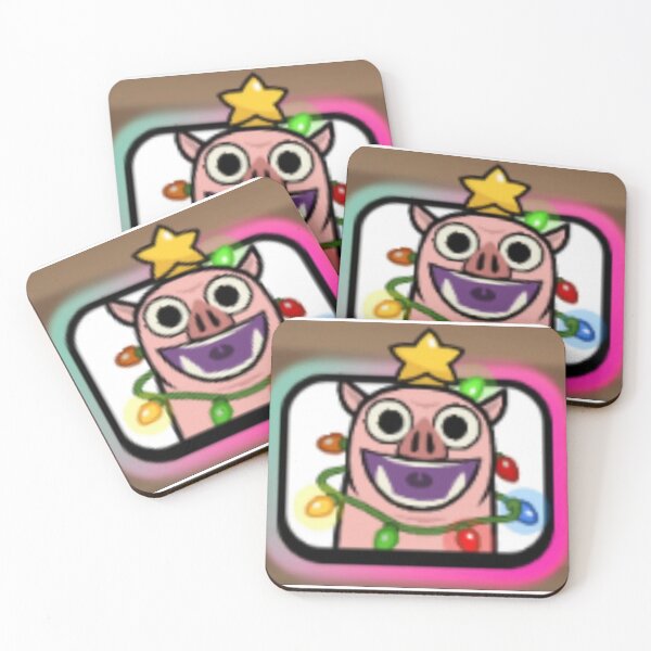 Item preview, Clash Royale Pig Laughing Emote CHRISTMAS SPECIAL EDITION designed and sold by FreestyleStores.