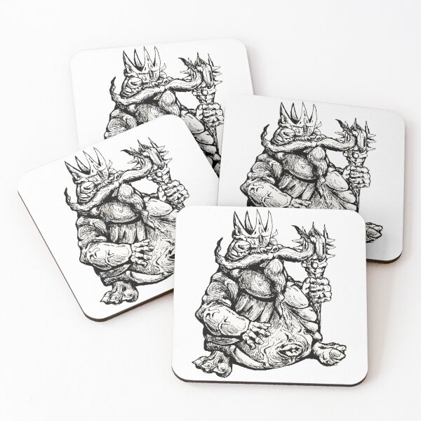 Item preview, Big Bonger, the grotesque frog king creature designed and sold by puckerupfroggy.