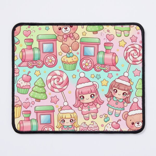 Item preview, Cute Kawaii Christmas Candyland Pattern designed and sold by jumpercat.