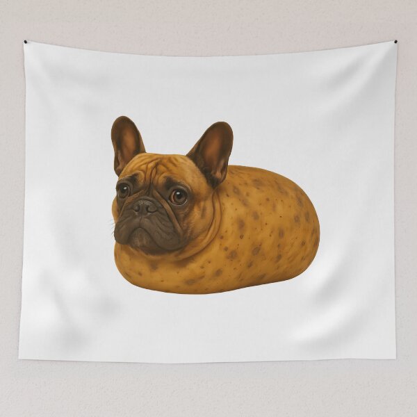 Item preview, French Bulldog with a potato body designed and sold by MrBooch.