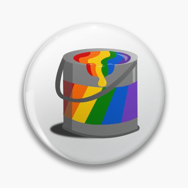 Item preview, Proud Paint Pride Flag in a Bucket designed and sold by HarveyHandcraftsandDesigns.
