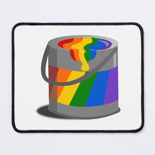 Item preview, Proud Paint Pride Flag in a Bucket designed and sold by HarveyHandcraftsandDesigns.