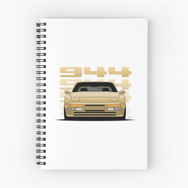 Item preview, Front View Porsche 944 Turbo Gold Illustration designed and sold by blackdogshop.