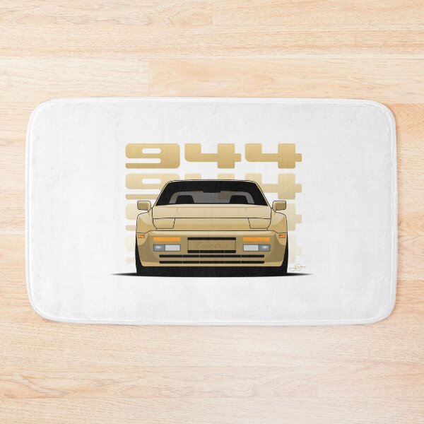 Item preview, Front View Porsche 944 Turbo Gold Illustration designed and sold by blackdogshop.