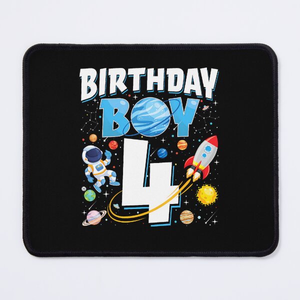 Item preview, Boys 4Th Birthday Astronaut Space Planets Four Years Old designed and sold by MadalynKiehn.