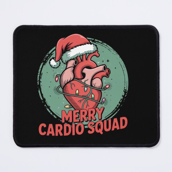 Item preview, Merry Cardio Squad Cute Anatomical Heart with Christmas Lights designed and sold by Nzgiftsandmore.
