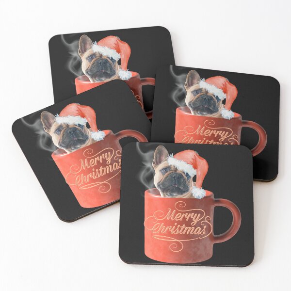 Item preview, Cute French Bulldog Christmas Mug – Merry Christmas Dog Art designed and sold by GivingJoy.
